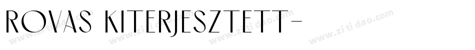 Rovas Kiterjesztett字体转换
